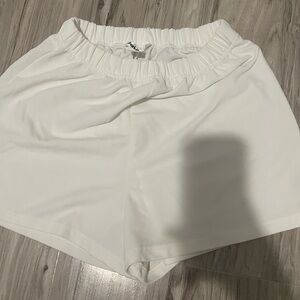 Sporty White Casual Women Skirt Shorts